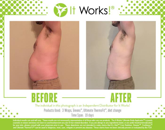See REAL Before & After Pics Using It Works Body Wraps!