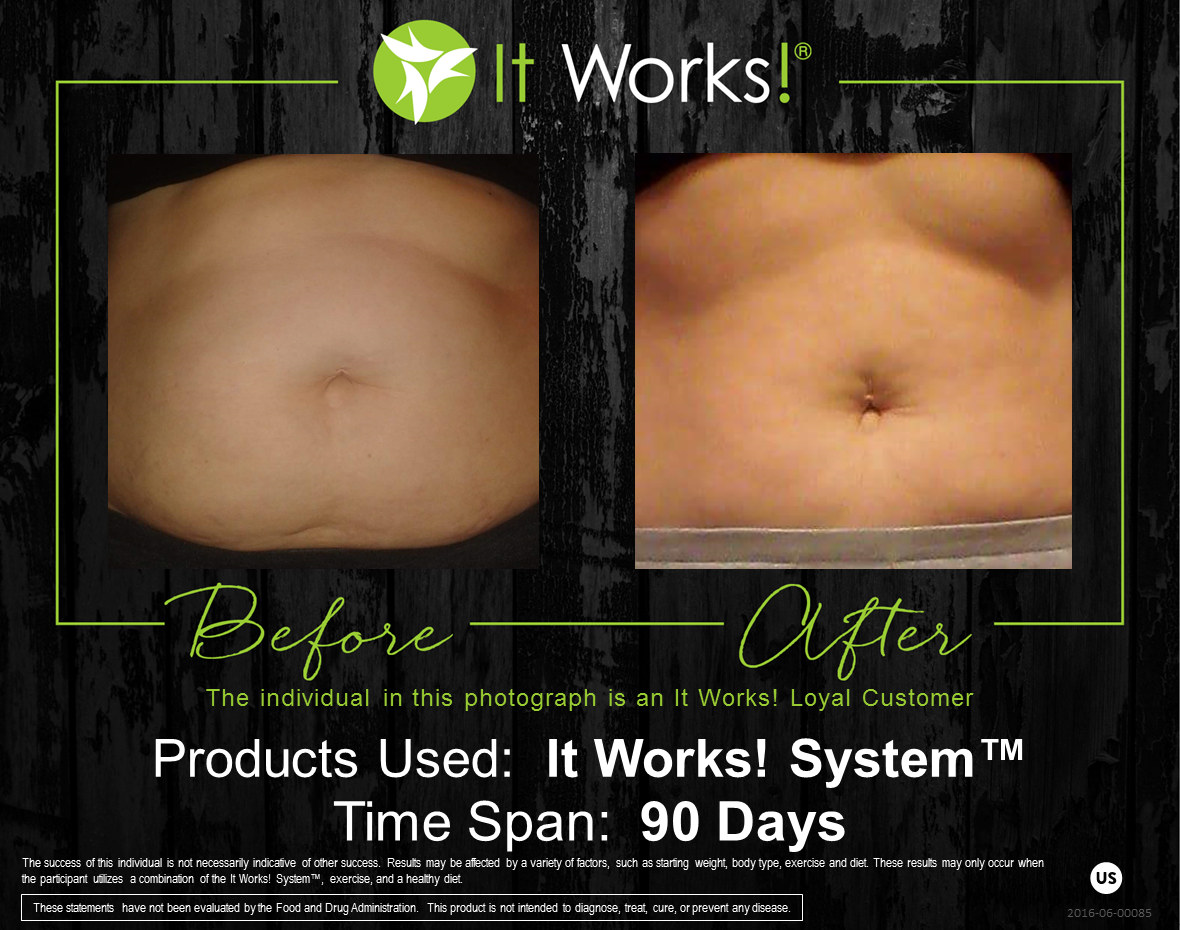 See REAL Before & After Pics Using It Works Body Wraps!